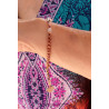 Bracelet Élégance – Rubis, Opale rose & Cristal de roche