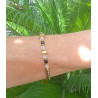 Bracelet élégance – obsidienne noire & Cristal de roche